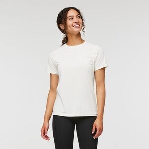 Cotopaxi‎ Fino Tech Shirt NWT In Bone Sz L Sustainable Hiking Activewear | Women